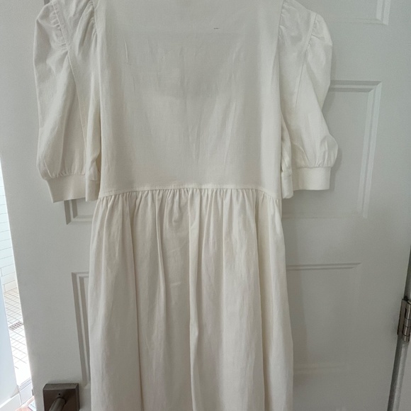 NWOT Entro White Flowy Cotton Dress - Picture 2 of 9